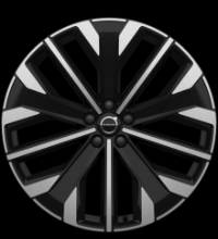 21-inch 5-Multi Spoke Black Diamond Cut alloy wheel